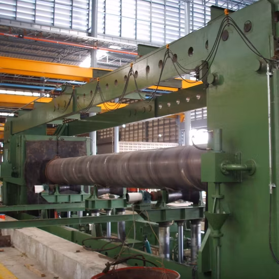 Machine d'essai hydraulique pour usine de tubes en spirale de grand diamètre